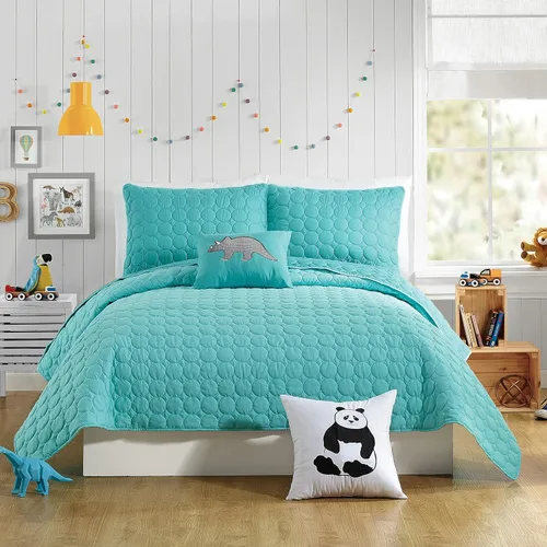 Miniatura 17 de URBAN PLAYGROUND Juego de edredón de todas las estaciones Coty gris - Juego de ropa de cama para niños de 2 piezas de microfibra cepillada suave
