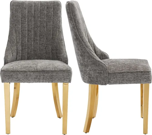 Miniatura 33 de ODUSE-DAILY Juego de 2 sillas de comedor de mediados del siglo en color beige, juego de 2 sillas modernas para cocina y comedor, sillas tapizadas