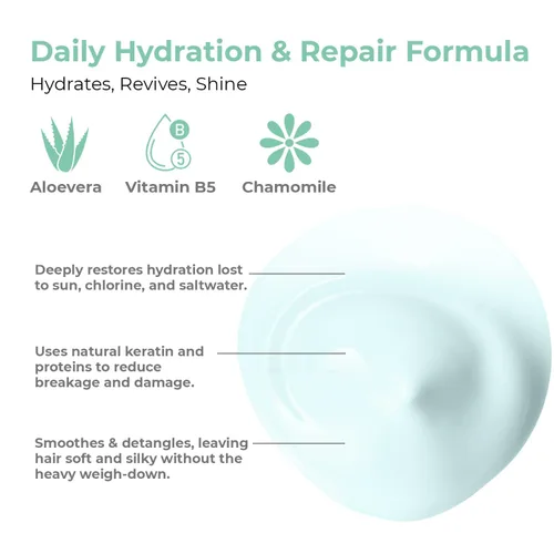 Miniatura 4 de OLIOLI Acondicionador reparador hidratante de 15.2 onzas Acondicionador de recuperación de humedad con queratina, aceites nutritivos y proteínas a