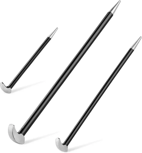 MAXPOWER Juego de 3 barras de palanca de cabeza rodante de 6 pulgadas, 12 pulgadas, 16 pulgadas