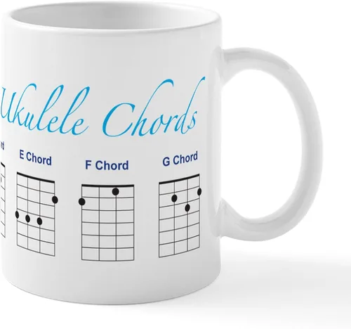 Miniatura 33 de CafePress Peace Love - Taza de café de cerámica para ukelele (11 oz (11.0 fl oz)