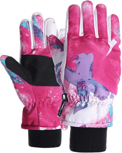 UTTPLL Guantes de nieve impermeables para niños, guantes de esquí deportivos, guantes de invierno cálidos para niños, guantes de snowboard al aire