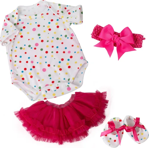EKOKIZ Ropa de muñecas Reborn de 17 a 20 pulgadas, ropa realista para recién nacidos, accesorios de regalo, juego de regalo para muñecas de bebé