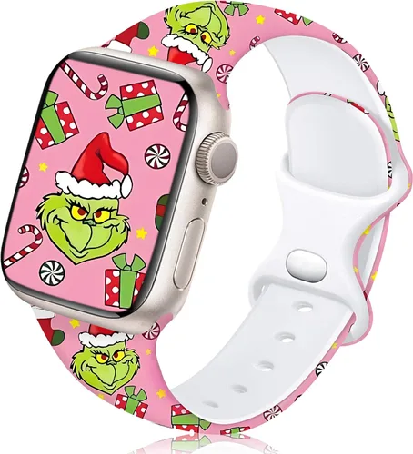 Miniatura 20 de Dressy Designer - Correa de silicona para orgullo compatible con Apple Watch para mujeres y hombres de 38/40/41/42/44/45/46/1.929 in, correas