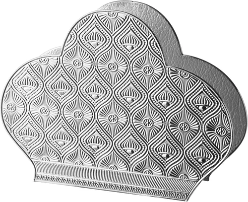Miniatura 3 de Alisveristime Servilletero Zamac - Organizador decorativo elegante de metal para uso en mesa o encimera (plateado)