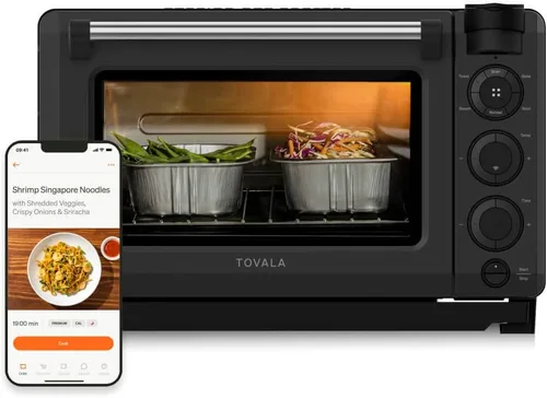 Miniatura 6 de Tovala Smart Oven Pro, horno de convección de sobremesa 6 en 1 - Vapor, tostar, freír al aire, hornear, asar y recalentar - horno de vapor
