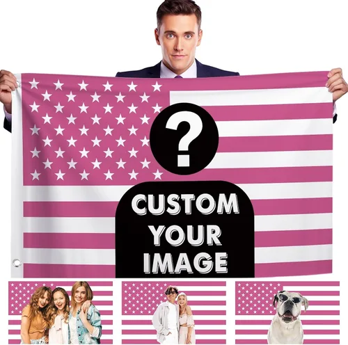 Miniatura 12 de Bandera Personalizada de 2 x 3 Pies para Interiores y Exteriores Diseño Personalizado Bandera de Foto Texto o Logo Fiesta Universidad Habitación