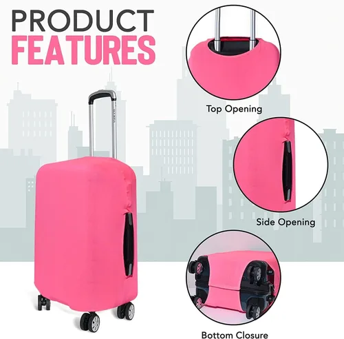 Miniatura 5 de Funda de equipaje de viaje I Protector de maleta aprobado por la TSA I Fundas de equipaje para maleta I Funda de maleta Bolsa I Protector