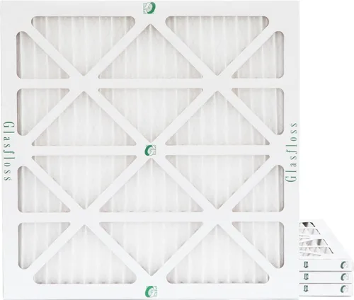 Filtros de aire plegados Glasfloss ZL 8x8x1 MERV 10 (FPR 5-6). (Cantidad 4). Tamaño real: 8 x 8 x 7/8 pulgada