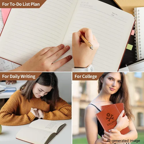 Miniatura 6 de Cuaderno de cuero con definición de ingeniero de regalo para ingeniero, nuevo regalo para pasador con licencia, regalo para estudiantes