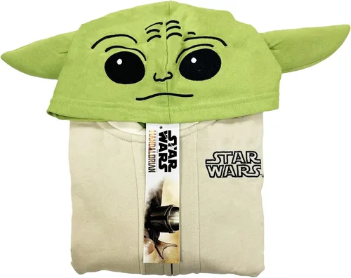 Miniatura 4 de Star Wars Mandalorian Grogu Zip-Up Hoodie for Toddler Size Adorable and Cozy Little Kids Jacket with Baby Yoda Face & Ear