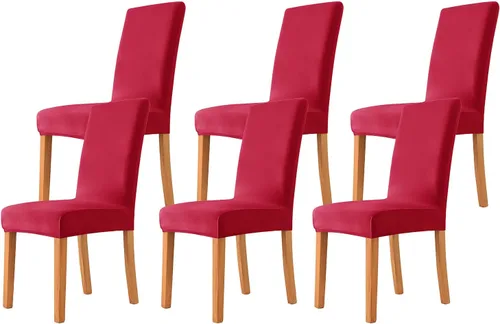 Miniatura 39 de Velvet Chair Covers Beige Gray, Stretch Dining Room Chair Covers 2 Pack, Super Fit Dining Chairs Slipcovers Spandex Washable Kitchen Parson Chair