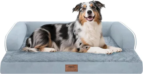 Miniatura 92 de Cama ortopédica impermeable para perros pequeños, cama para perros de tamaño mediano, cómoda cama para mascotas y gatos con lados, funda extraíble