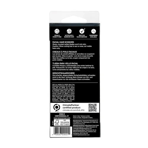 Miniatura 7 de Tweezerman Tijeras de pelo facial de acero inoxidable