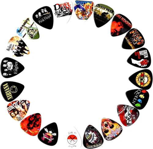 Miniatura 3 de Púas de guitarra Legendary Bands - [Mega-estándar] 20 púas en un paquete