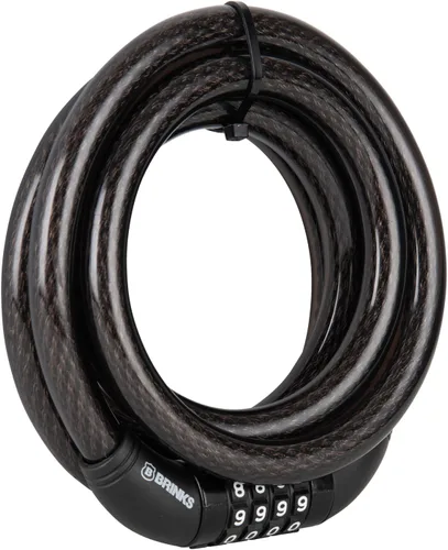 Miniatura 10 de BRINKS Cable de bloqueo para bicicleta resistente para exteriores de 6 pies, paquete de 2, grueso, diseño antirrobo autorrebobinante, combinación
