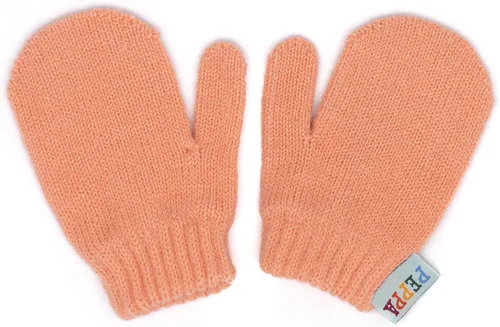 Miniatura 4 de Peppa Pig Hat And Mittens Kids Peach Knit Winter Beanie Gloves, Rosado