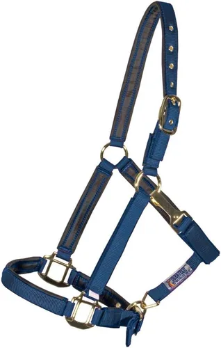 Miniatura 16 de Dura-Tech Cabestro de caballo de nailon totalmente acolchado Cabestro para caballo diseñado para evitar rozaduras Corona y bordillo de caballo