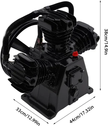 Miniatura 9 de Cabezal de bomba de compresor de aire, Bomba de compresor de aire de alta potencia integrada general, 4-5 HP 3 cilindros 10-12 CFM, utilizado