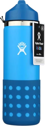 Miniatura 29 de Hydro Flask Botella de agua para niños para la escuela, acero inoxidable y aislada con tapa de pajita, 18 onzas en dalia Dahlia