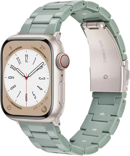 Miniatura 29 de V-MORO - Correas de resina compatibles con Apple Watch Series 11/10/9/8/7 y SE/6/5/4/3/2/1/SE3 de 1.49, 1.57, 1.61, 1.65 pulgadas, correa ligera