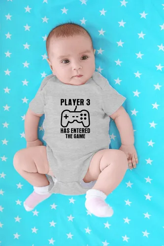Miniatura 8 de Crazy Bros Tee's Player 3 Has Entered the Game - Body para bebé, divertido traje de niño para bebé, lindo unisex y cómodo humor