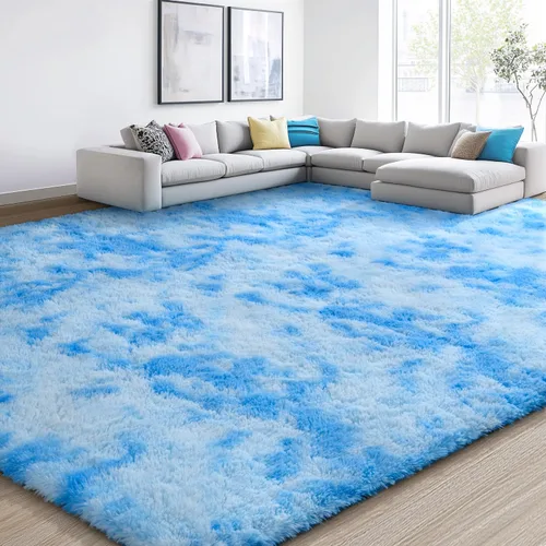 Miniatura 96 de EVOIONOS - Alfombra redonda gris para dormitorio, 5x5 pies; alfombras circulares suaves y esponjosas para sala de estar, alfombras de felpa peludas