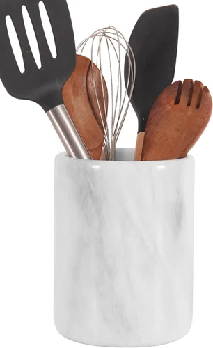 Miniatura 12 de Radicaln Soporte para utensilios de mármol negro de 6.5 pulgadas hecho a mano, juego de espátulas para encimera de cocina, tarro de utensilios