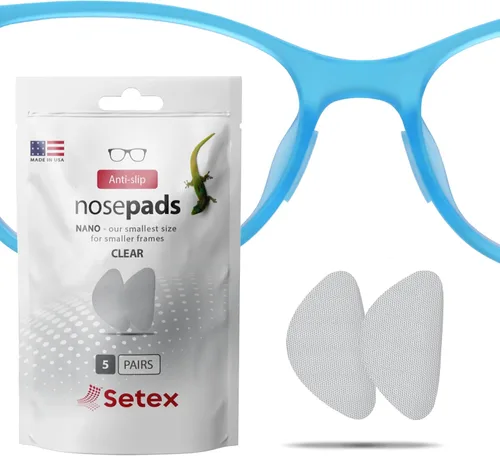Miniatura 14 de Setex Gecko Grip Nano 0.6mm Antideslizantes Almohadillas para Nariz de Gafas, (15 Pares Negros), Las Más Pequeñas y Delgadas Disponibles, Fabricadas
