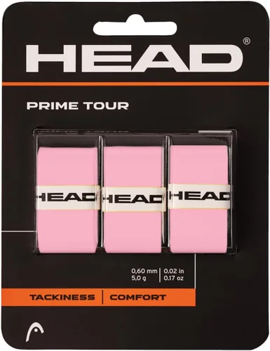 HEAD Prime Tour paquete de 3 overgrip, color negro Rosa