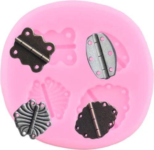 Miniatura 9 de ZiXiang Herramientas manuales de silicona, herramientas de construcción, moldes de fondant, tuercas de tornillo, bisagra, moldes de caramelo