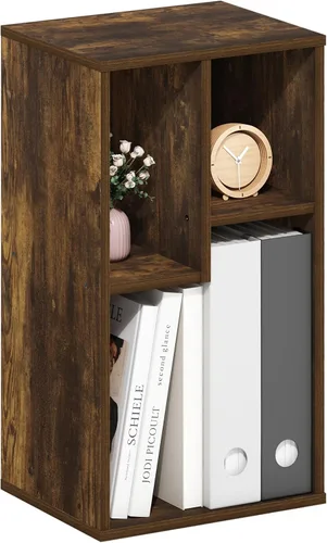 Miniatura 26 de Furinno Jaya Enhanced Home Estantería ajustable de 3 niveles, pino ámbar