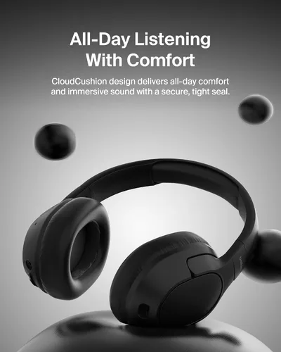 Miniatura 7 de Belkin SoundForm Isolate Bluetooth sobre la oreja - Auriculares híbridos con cancelación de ruido activa - Inalámbricos con 60 horas