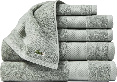 Miniatura 16 de Lacoste Heritage - Sábana de baño de 100 % algodón Supima, aloe, 35" x 70", altamente absorbente y de secado rápido, toalla de baño súper suave