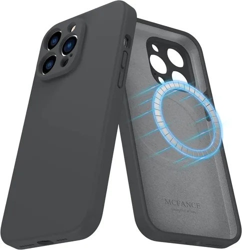 Miniatura 36 de Funda de silicona con soporte para iPhone 17 Pro [compatible con MagSafe] [Protección completa de la cámara] (6.3 pulgadas 2025), fundas de teléfono