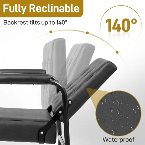 Miniatura 4 de Winado Silla de champú reclinable automático, silla de peluquería portátil con respaldo inclinado, equipo de belleza de spa resistente para Negro