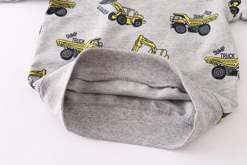 Miniatura 4 de Sudaderas para niños pequeños, de algodón, de manga larga, cuello redondo, sin botones, con estampado de dibujos animados, 2-7T