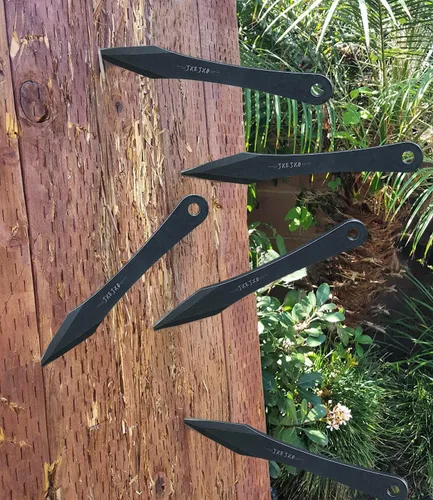 Miniatura 7 de Juego de púas de lanzamiento, 9.4 pulgadas de acero inoxidable sin giro con funda de cinturón de nailon 6 por paquete