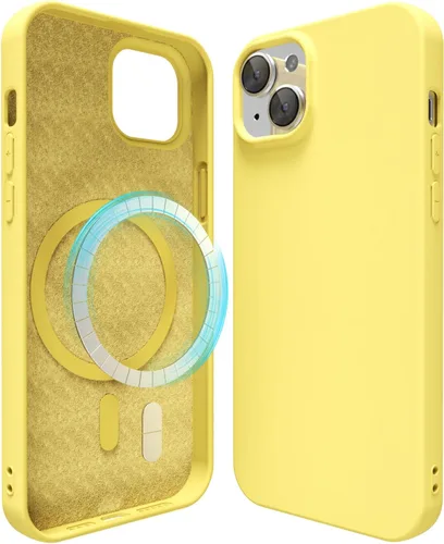 Miniatura 25 de oakxco Funda de silicona para iPhone 12 Pro Max, magnética, compatible con carga inalámbrica Magsafe, cubierta protectora de goma suave y delgada