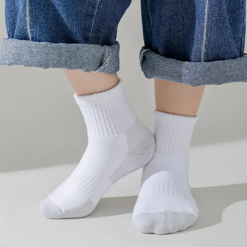 Miniatura 46 de EPEIUS Calcetines acolchados de algodón grueso para niños y niñas, calcetines atléticos deportivos para correr, paquete de 6 unidades, 4-14 años