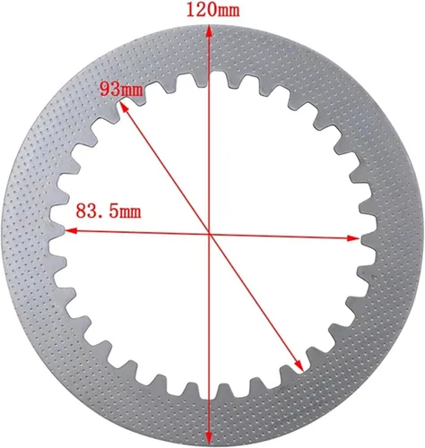 Miniatura 7 de Juego de placas de fricción de embrague a base de papel de motocicleta y placa de acero compatible con Loncin LX300 Voge 300 LX