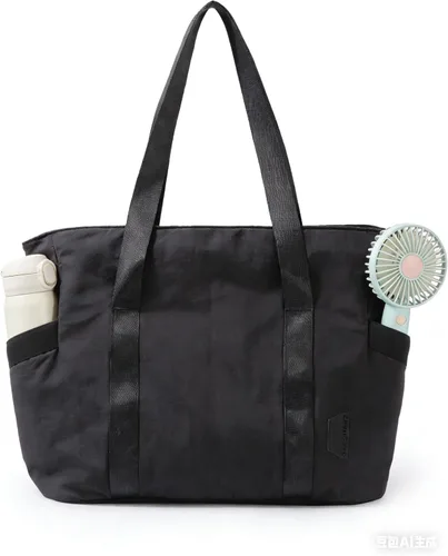BAGSMART Bolsa de mano para mujer, bolsa de mano con cremallera, bolsa de trabajo con compartimentos, bolsa de hombro para enfermera, para viajes,
