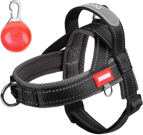 Miniatura 7 de Arnés para perro sin tirones con acolchado de malla transpirable, arnés reflectante ajustable a prueba de escape, arnés de chaleco para perro
