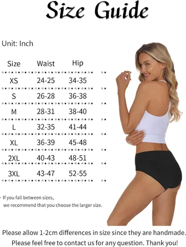 Miniatura 6 de VIVISOO Ropa interior de cintura media para mujer, de algodón, elásticos, suaves, paquete múltiple