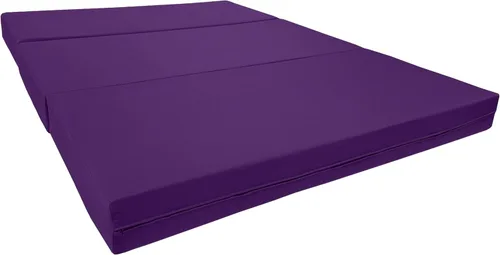Miniatura 28 de D&D Futon Furniture - Cama de espuma triple plegable, colchón otomano plegable (negro, tamaño individual (6 x 39 x 75)