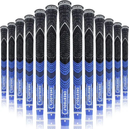 Miniatura 8 de Crestgolf Agarres de golf multicompuestos, tamaño estándar/medio, tecnología de hilo de control para todo tipo de clima, combinación de goma