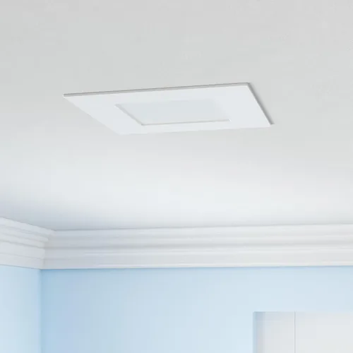Miniatura 2 de LUXRITE Iluminación empotrable LED cuadrada ultrafina de 6 pulgadas, 5 opciones de temperatura de color 2700K - 5000K, luz empotrable regulable, 12
