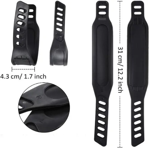 Miniatura 5 de Pedales de ejercicio con correas, 9/16 o 1/2, bicicleta de ciclismo giratoria, bicicleta de ejercicio interior, piezas de repuesto estacionarias