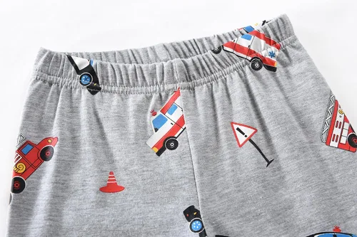Miniatura 75 de Little Hand Pijamas para niños pequeños, Monster Truck 100% algodón, dinosaurio para niños, 2 piezas, ropa de dormir, conjuntos de ropa de dormir