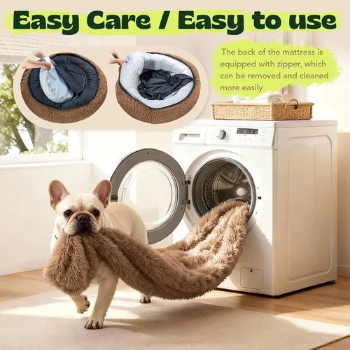 Miniatura 8 de Premium Donut Dog Bed,Dual Memory Foam Orthopedic Beds for Large Sized Dogs,Thick Cooling Gel Fluffy Calming Pet Couch with Removable Waterproof